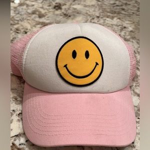 Smile pink trucker hat